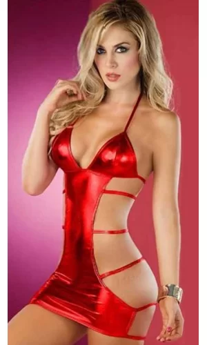 Kırmızı Seksi Tasarım Fantazi Elbise Brf2000