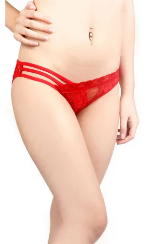 Kırmızı Şerit Detaylı Seksi Külot Brf1139