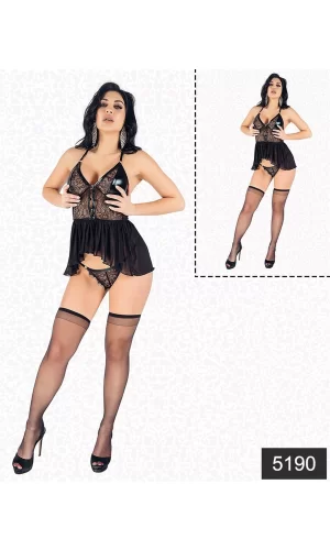 Lateks Dantelli Babydoll