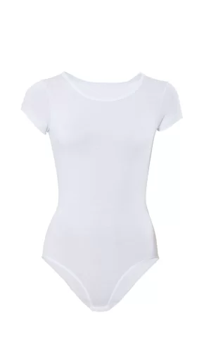 Likralı Kısa Kol Body 4057