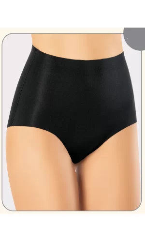 Miss Flex Siyah Lazer Kesim Yüksek Bel Bato Slip 6006