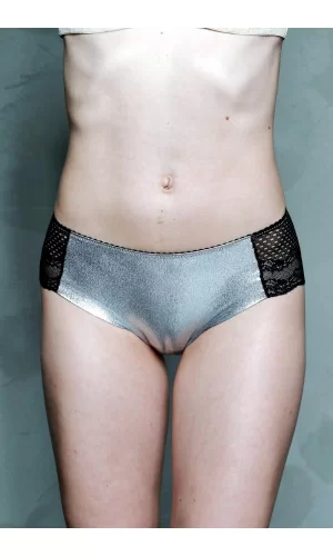 Moonlight 3004 Gümüş  Dantel Detaylı Slip Külot