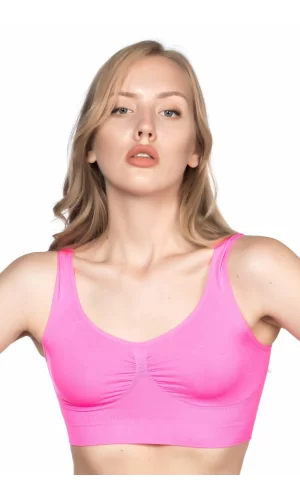 Neon Fuşya Mı Emay 4005 Soft Kalın Askı Büstiyer