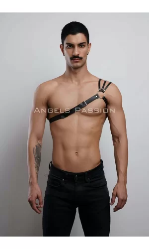 Omuzu Detaylı Şık Erkek  Omuz Harness - Erkek  Göğüs Harness - Brfm45