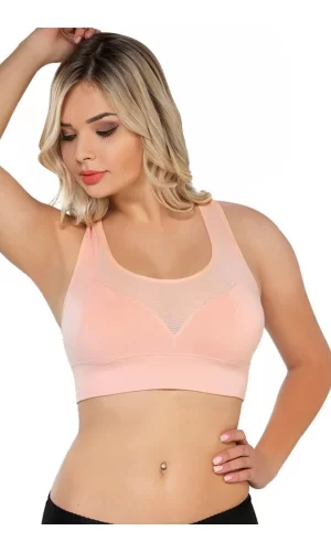 Pudra  Mı Emay 4027 Seamless Tül Pedli Toparlayıcı Büstiyer