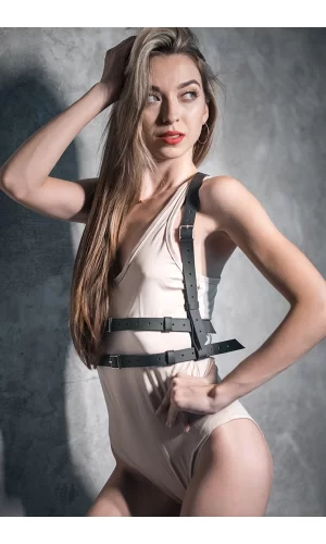 Seksi Deri Fantazi Göğüs Harness 1042