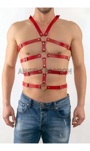 Seksi Erkek  Body Harness, Deri Erkek  Body Harness - Brfm54