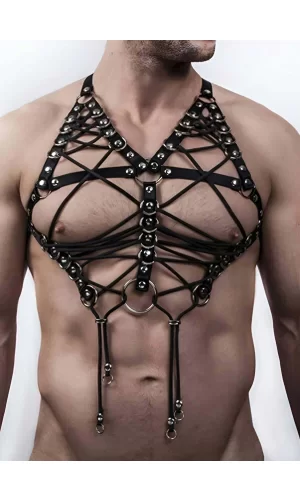 Seksi Erkek  İç Giyim Lastik Harness - Brfm70