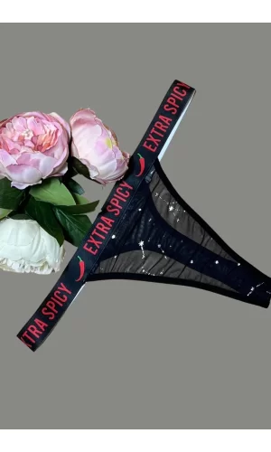 Sexi Yazılı String Külot  81901