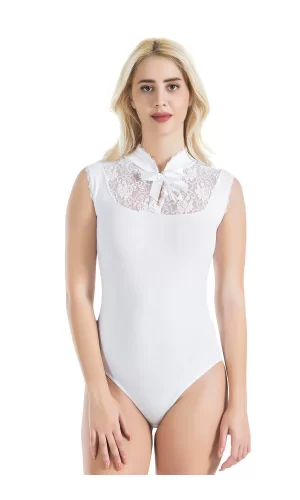 Sıfır Kol Dantelli Kadın Body 336