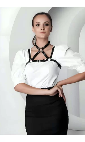 Şık Crop Yaka Harness, Giysi Üzeri Tamamlayıcı Yaka Aksesuar - Brf1290