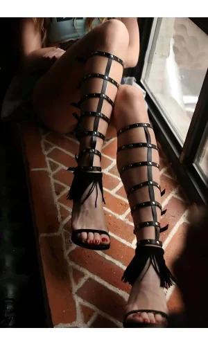 Şık Deri Bacak Harness, Deri Bacak Aksesuarı - Brf851