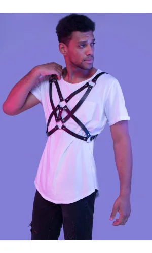 Şık Tasarım Erkek  Deri Fantazi Harness 1161