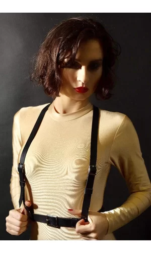 Siyah Deri Harness Askı 1067