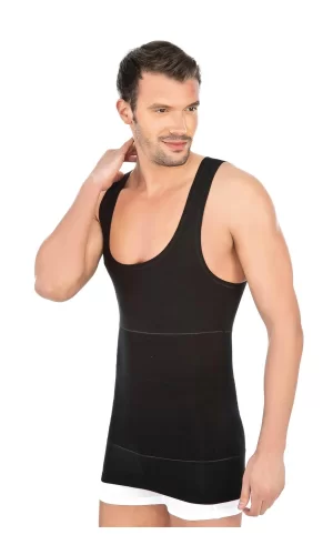 Siyah Mı Emay 1400 Modal Cotton Erkek Atlet Korse
