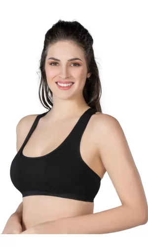 Siyah Mı Emay 1424 Modal Cotton Sporcu Büstiyer
