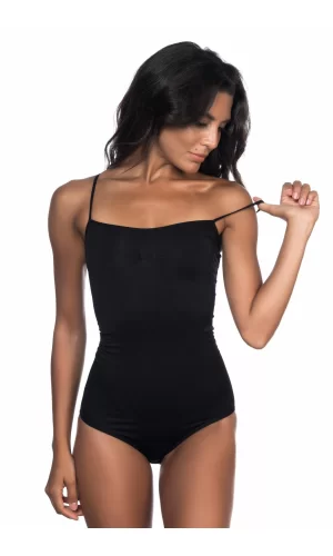 Siyah Mı Emay 1923 Soft İp Askılı Çıtçıtlı  Body