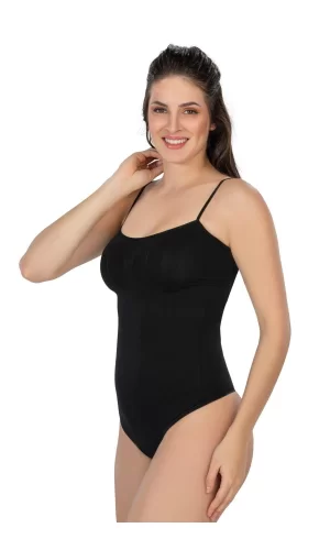 Siyah Mı Emay 1927 İp Askıllı Ripli String Body