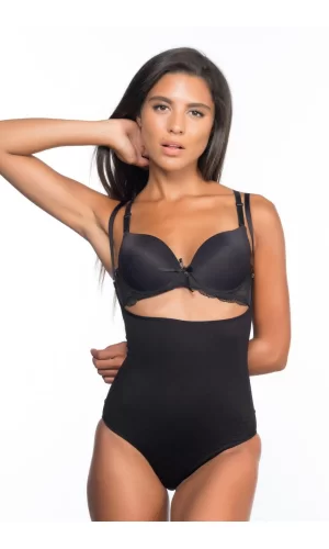 Siyah Mı Emay 2073 Göğüsü Açık Desenli Body Korse