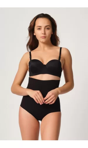 Siyah Mı Emay 2708 Lazer Yüksek Bel Kesim Slip Korse