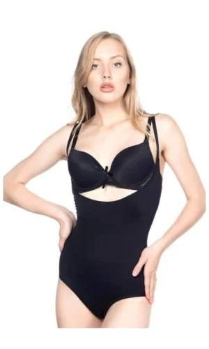 Siyah Mı Emay 2811 Göğsü Açık Slip Boy Lazer Korse
