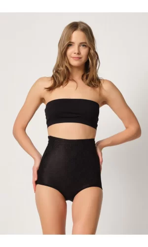 Siyah Mı Emay 2842 Lazer Dantelli Slip Korse