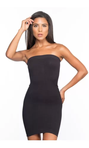Siyah Mı Emay 5065 Straplez Elbise Korse