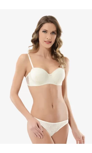 Straplez Desteksiz Sütyen Takım 4503