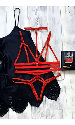 String - Sütyen Lastik Harness Takım - Brf144