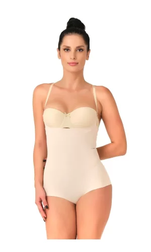 Ten Mı Emay 2723 Lazer Kesim Göğsü Açık Slip Korse