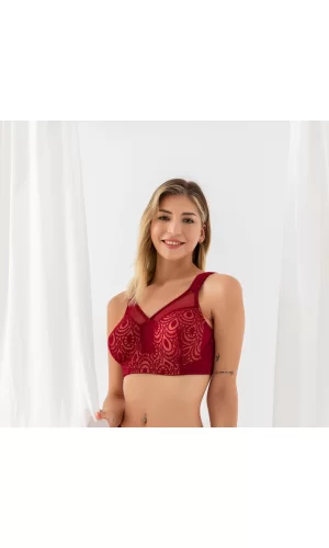 Toparlayıcı Minimizer Sütyen Bordo (brf11820)