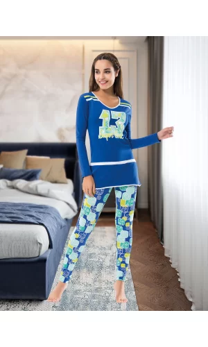 Uzun Kol Kadın Pijama Takım 1118
