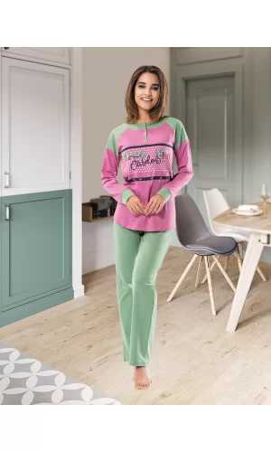 Uzun Kol Kadın Pijama Takım 1120