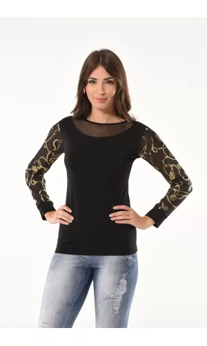 Varak Desenli Uzun Kol Body 144