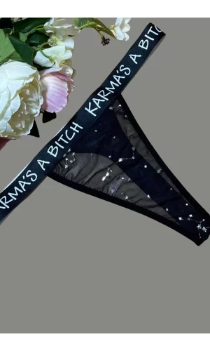 Yazılı String Külot Sexi 81900