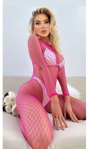 Luz&Pos Arias Closet Özel Tasarım Geniş File Fantezi Vücut Çorabı