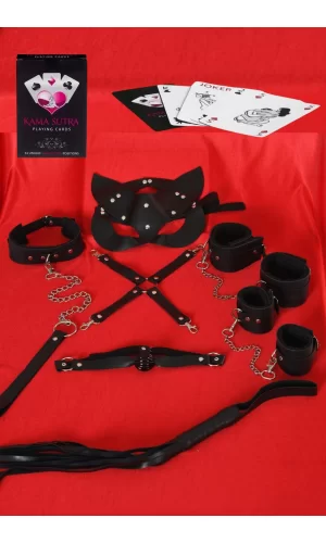 Sexy Görselli Oyun Kartı Kama Sutra 7li Harness Set