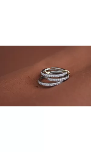 Shyla 3lü Zirkon Taşlı Bijuteri Yüzük