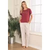 Luz&Pos Arias Closet %100 Pamuklu Dokuma Çizgili Pijama Takımı