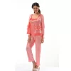 Nar Çiçeği Saten Pijama Takımı - 1413