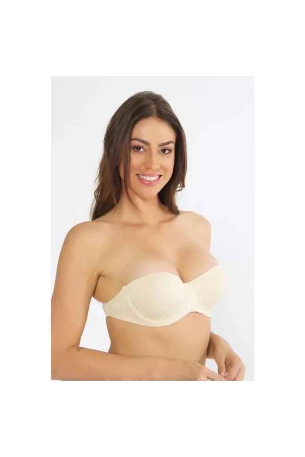 1505 Straplez Sırt Şeffaf Sütyen