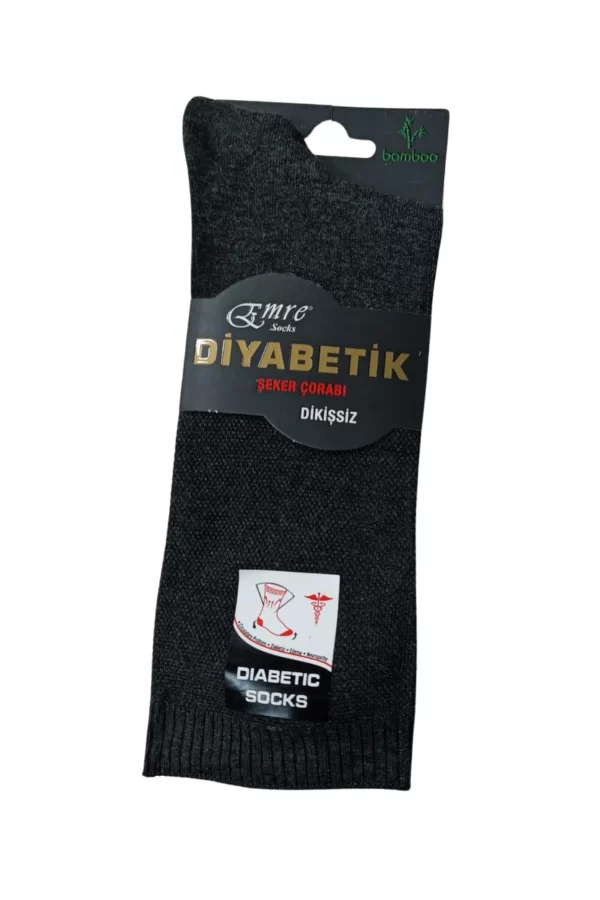 Emre Erkek  Diyabetik Bambu Çorap 6 Adet