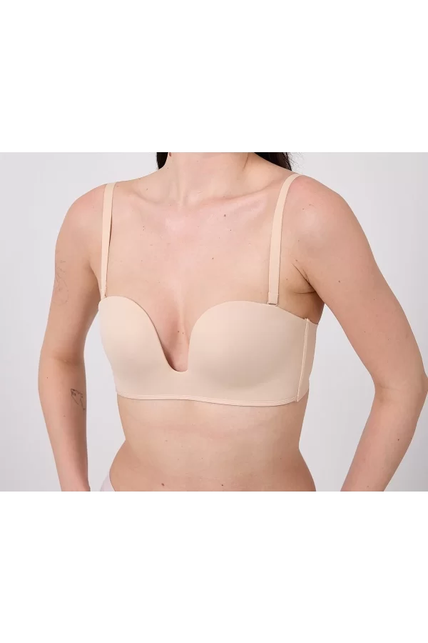Freshness Msf05 Destekli V Dekolte Lazer Kesim Sütyen