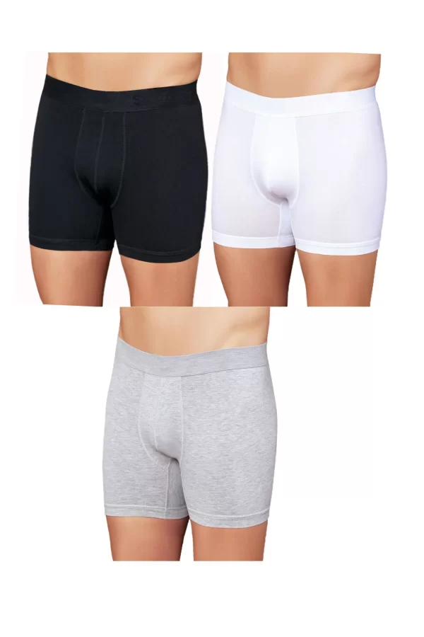 Huma One Erkek  Lycralı Düz Boxer 2170