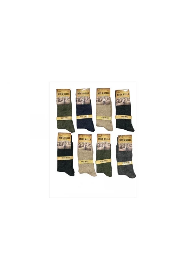 Miss Bella Lamswool Kışlık Erkek  Çorap 8 Adet