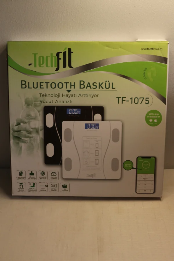 Techfit TF1075 Dijital Baskül Bluethootlu Analizli
