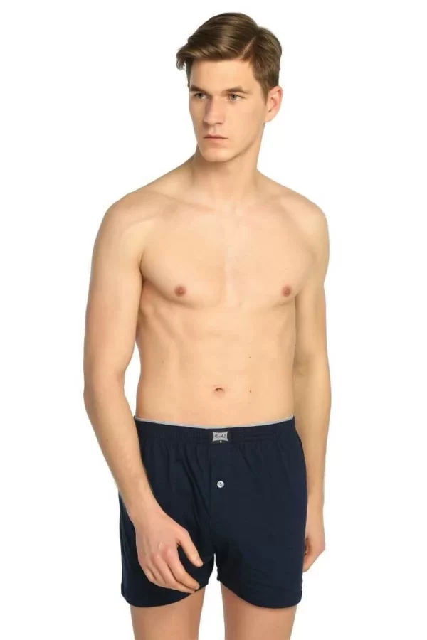 Tutku 0117 Erkek  Penye Düz Boxer
