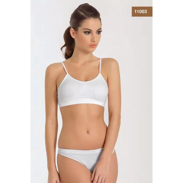 Miss Fit 11003 Bayn İnce Askılı Petli Büstiyer