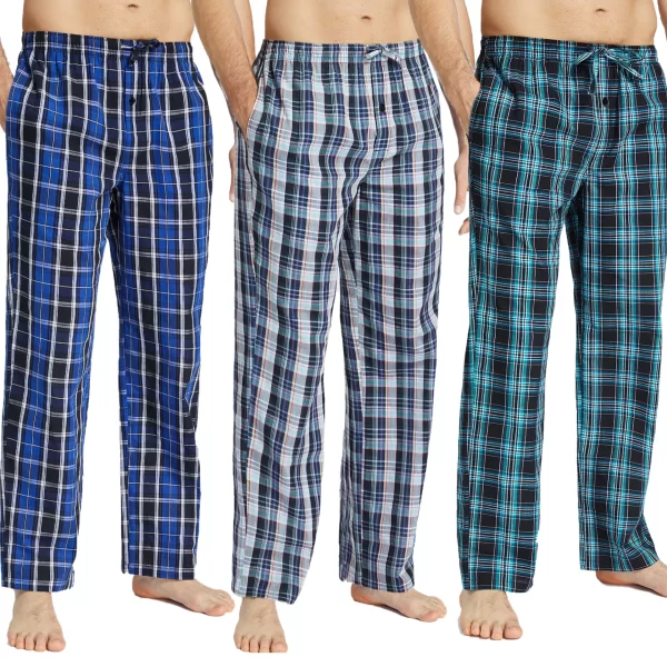 Pijalüx Erkek Kareli Poplin Cepli Alt Pijama