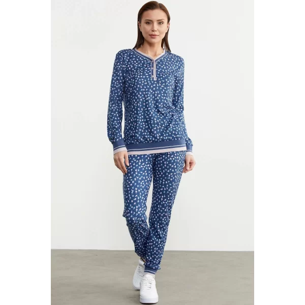 Sementa 76312 Desenli Yumoş Pijama Takım